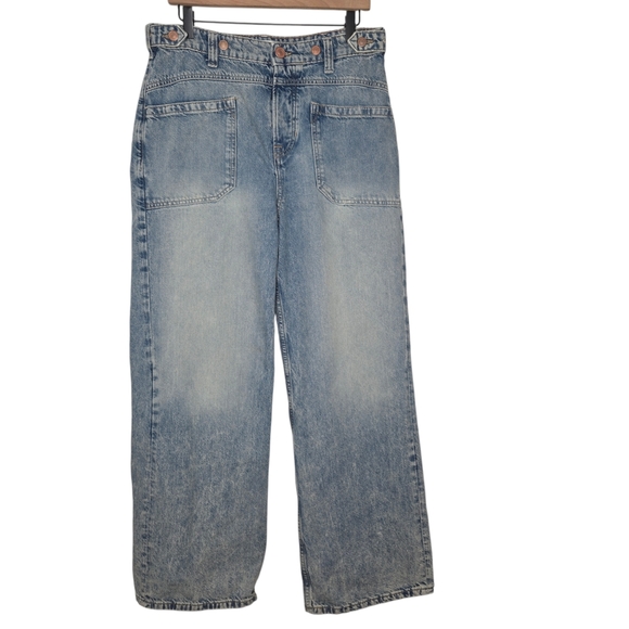 We The Free Denim - Free People We The Free Womens Palmer Cuffed Denim Jeans Size 29